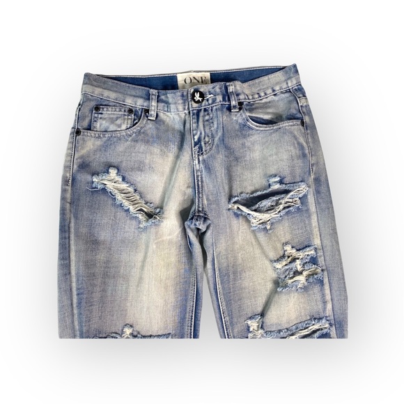 VHTF: One Teaspoon ☻︎ Awesome Baggies Boyfriend Ripped Denim Jeans ☻︎ Fiasco 25 - Picture 8 of 16